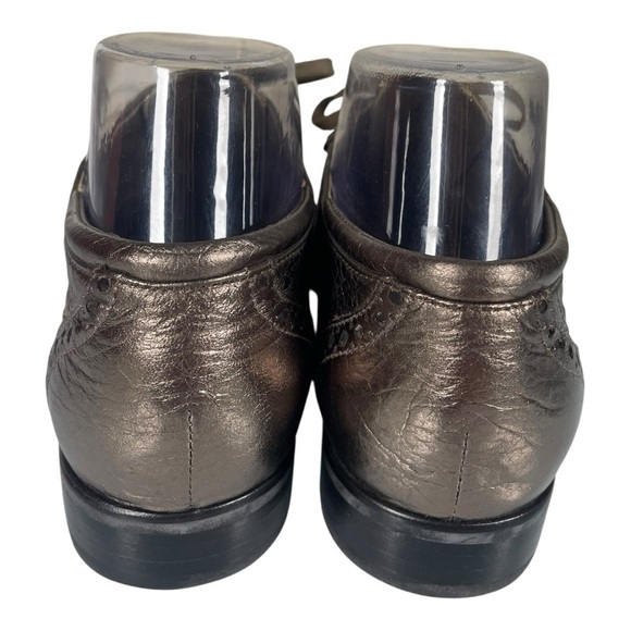 Brighton Women’s Eden Metallic Leather Lace Oxfords Size-8.5m Made in Brazil - Picture 6 of 10